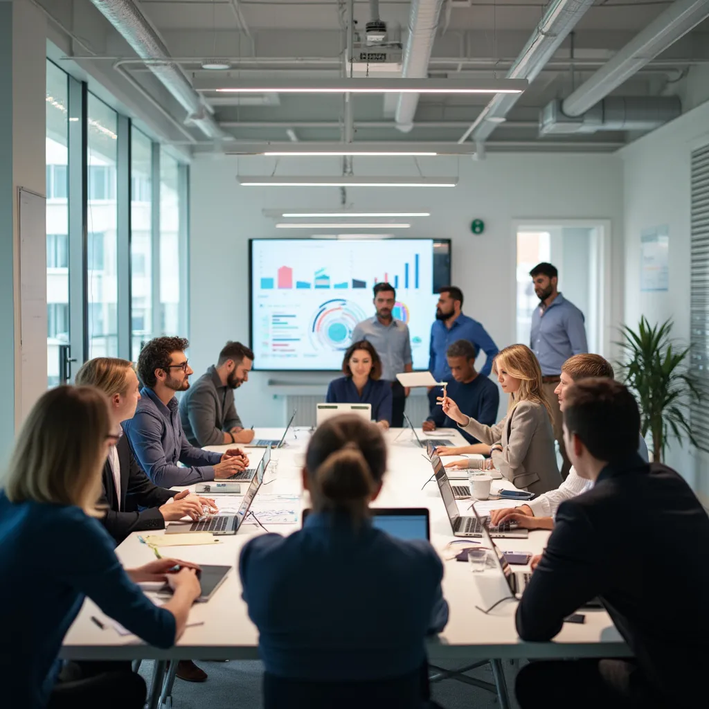 Equipo de Consultores Pro en reunión estratégica de planificación
